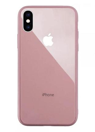 Чехол стеклянный glass case для iphone xs max (14) blueberry черника
