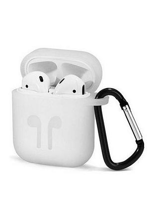 Чехол silicone case carabine для airpods clear (00) прозрачный