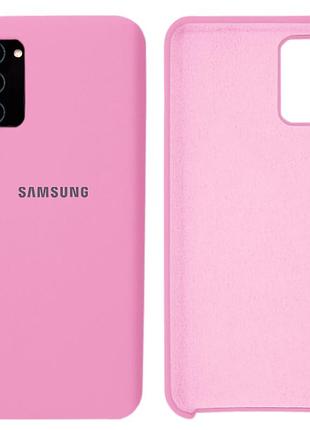 Чохол силіконовий full протиударний premium для samsung a03s (17) light pink світло-рожевий