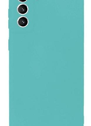Чехол silicone case camera protective для samsung s23 plus (02) бирюза sea blue 2