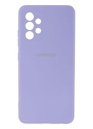 Чохол silicone case для samsung premium a32 lilac (13) ліловий