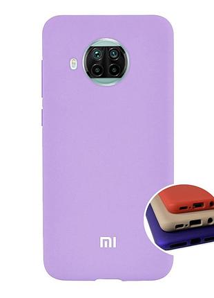 Чехол silicone full case для xiaomi mi 10т lite (30) lilac лиловый