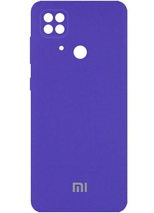 Чехол silicone case camera protective для xiaomi redmi 10c ultraviolet (07) фиолетовый