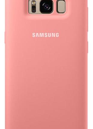 Чохол silicone case для samsung premium s8 pink (04) рожевий