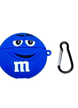Чехол case 3d для airpods m&m's blue (05) голубой