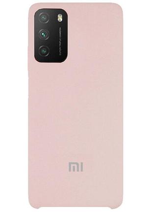 Чохол silicone case premium для xiaomi poco m3 pink sand (18) пудра