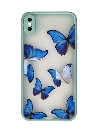 Чехол противоударный для iphone xs max (07) batterfly бабочки