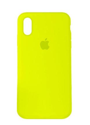Чохол силіконовий протиударний для iphone xr жовтий