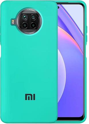 Чехол silicone case premium для xiaomi mi 10t lite turquoise (02) бирюза