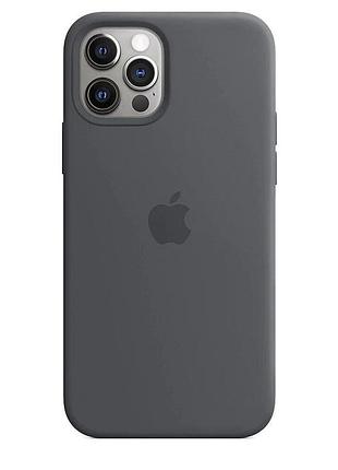 Чехол silicone full case для iphone 14 pro max dark grey (29) темно серый