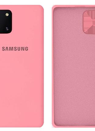 Чохол силіконовий full протиударний premium для samsung note10lite/a81/m60s (4) pink рожевий