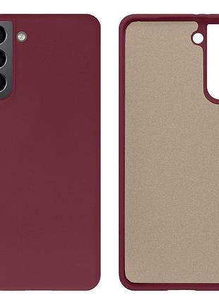 Чохол silicone case camera protective для samsung s22 plus (23) марсала marsala