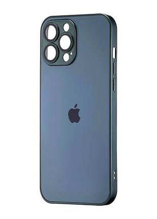 Чехол силикон ag-matte с magsafe защита камеры для iphone 13 pro max зеленый