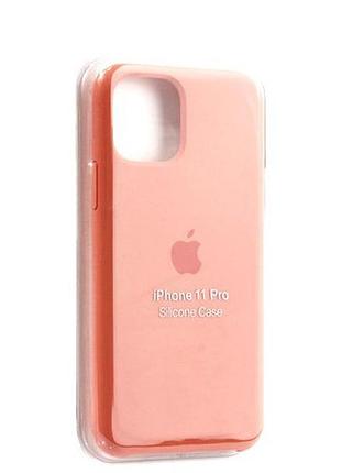Чохол силіконовий протиударний для iphone 11 pro рожевий