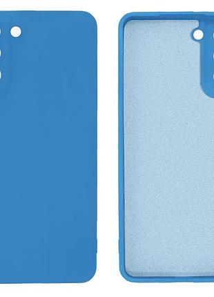 Чехол silicone case camera protective для samsung s21 plus (16) синий blue