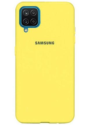 Чехол silicone case для samsung premium a42 yellow (20) желтый