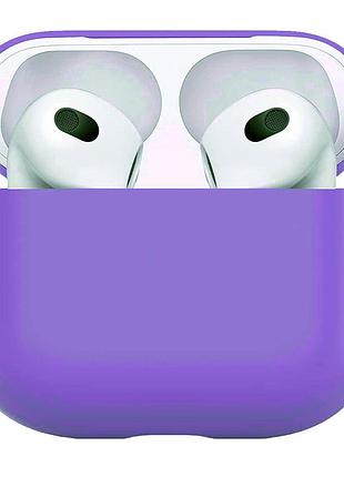 Чехол silicone case slim airpods 3 (30) light purple