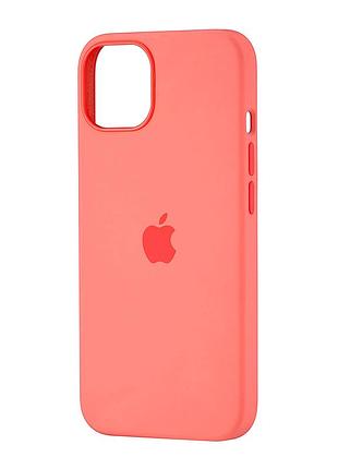 Чехол силиконовый magsafe противоударный для iphone 13 розовый pomelo