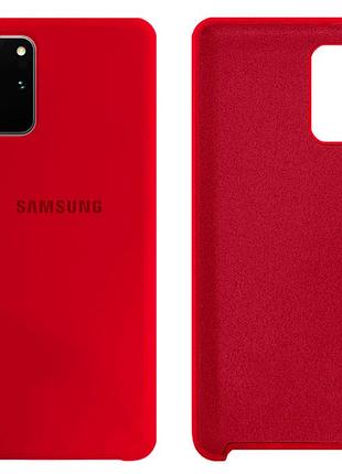 Чехол силиконовый full противоударный premium для samsung s20 plus (1) red красный