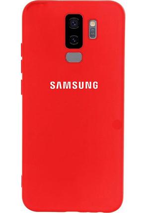 Чехол silicone case для samsung s9 plus (24) red красный