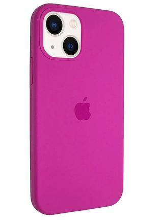 Чехол silicone full case для iphone 13 dragon fruit (36) малиновый