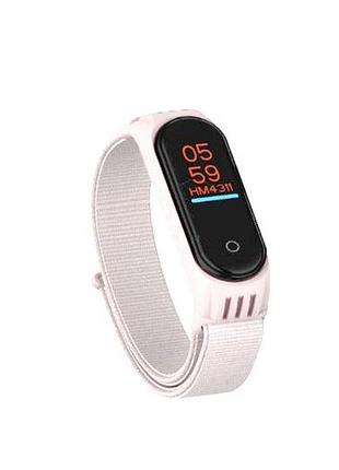 Ремешок силиконовый для mi band 5/6 белый противоударный