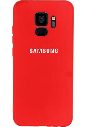 Чехол silicone case для samsung s9 (24) red красный