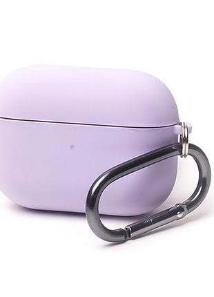 Чохол silicone case microfiber для airpods pro — light purple
