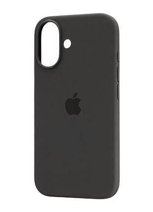 Чохол силіконовий magsafe протиударний для iphone 16 сірий