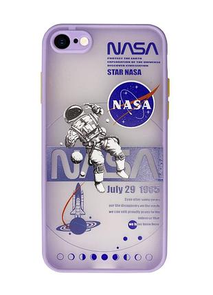 Чохол протиударний для iphone se 2020 (12) nasa lilac наса ліловий