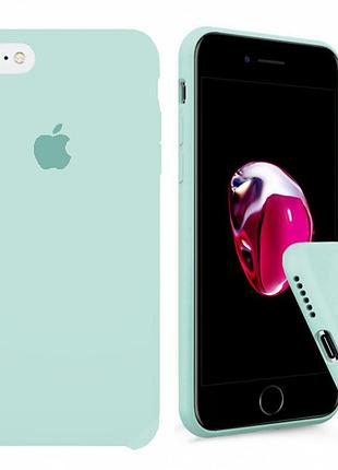Чехол silicone full case для iphone 8 sea blue бирюза