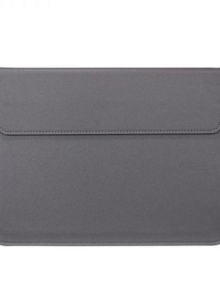 Чехол-конверт leather для macbook 13,3 gray