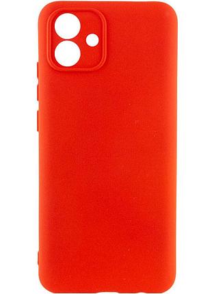 Чохол silicone case для samsung premium a04 camelia (15) світло-червоний