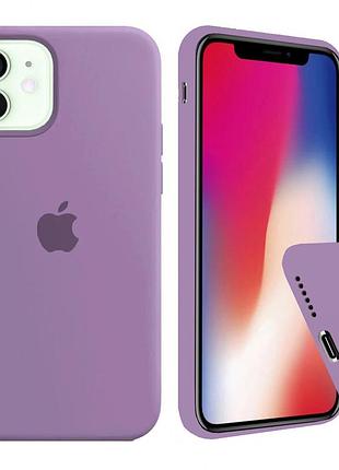 Чехол silicone full case для iphone 12 mini blueberry черника
