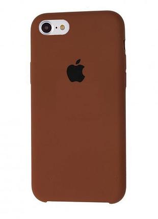 Чехол silicone case для iphone 7 brown шоколадный