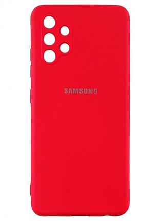 Чехол silicone case для samsung premium a13 4g camelia (15) светло красный