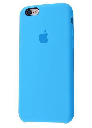 Чехол silicone case для iphone 6/6s blue синий