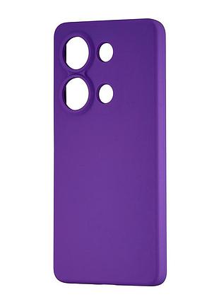 Чехол силиконовый противоударный для redmi note 13 pro 4g/poco m6 pro 4g фиолетовый