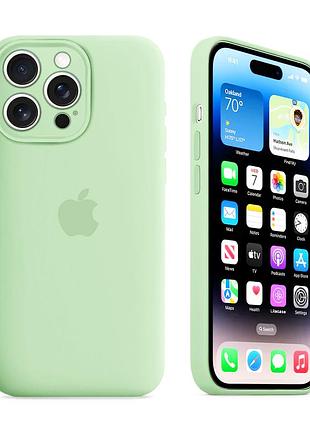 Чохол із захистом камери kassel silicone camera protective для iphone 15 pro max (68) фісташковий pistachio
