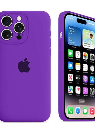 Чохол із захистом камери kassel silicone camera protective для iphone 14 pro max (45) фіолетовий grape