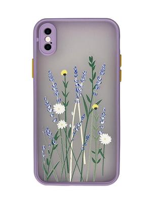 Чохол протиударний для iphone xs max (02) lavanda лаванда