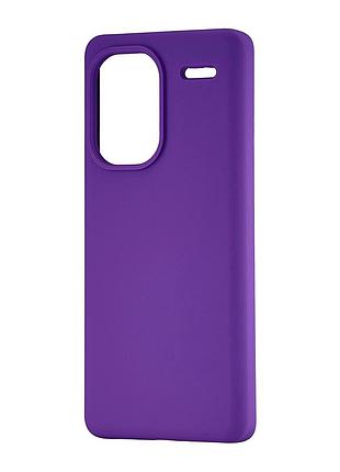 Чехол силиконовый противоударный для redmi note 13 pro plus фиолетовый