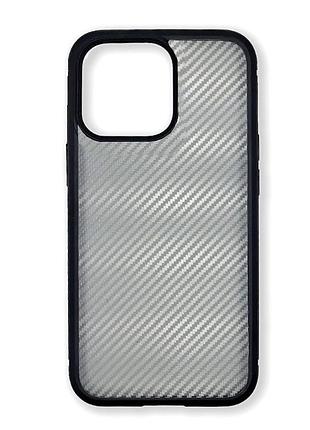 Чохол spigen ultra hybrid matte cf силікон протиударний для iphone 14 pro max карбон