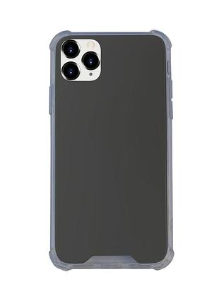 Чехол силиконовый зеркало для iphone 12 pro max (04) black черный