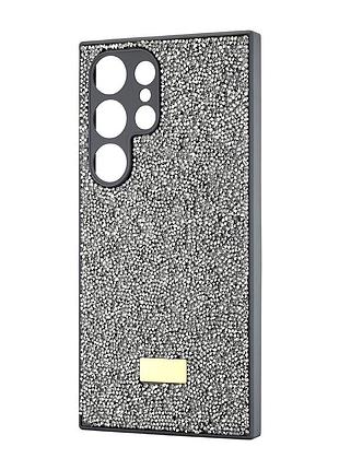 Чехол силикон star diamond противоударный для samsung s24 ultra серый