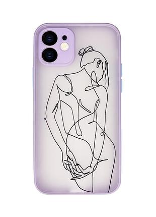 Чехол противоударный для iphone 12 (06) girlback девушка
