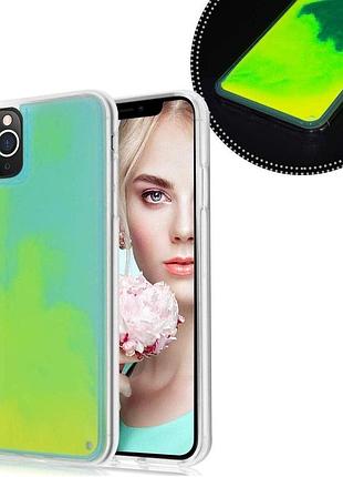 Чехол неоновый песок для iphone 11 pro (02) lemon лимонный