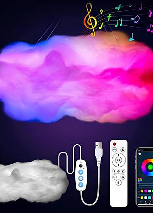 Подвесная led лампа облако от usb+пульт, rgb, obl-211 / смарт светильник подвесной / умный светильник облако