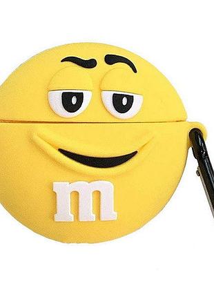 Чохол case 3d для airpods m&m's yellow (01) жовтий