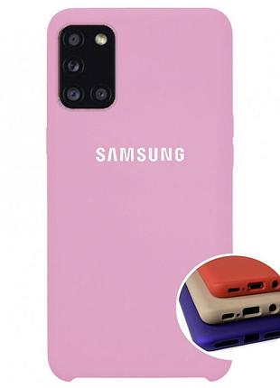 Чехол silicone full case для samsung m31s (06) light pink розовый